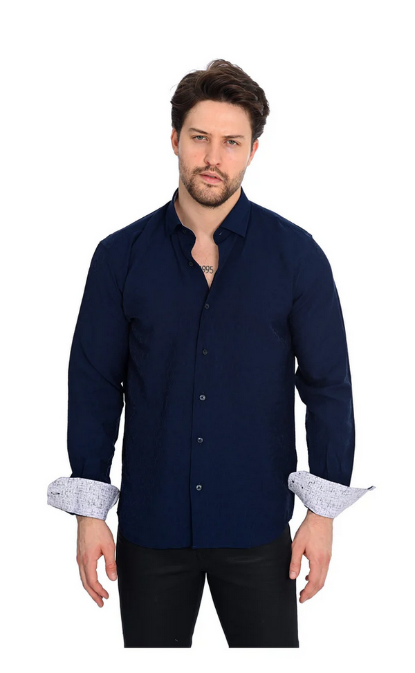 Mizumi Shirt Long Sleeve | Navy