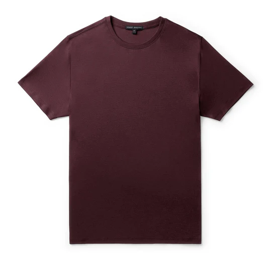 Robert Barakett Tee | Deep Bordeaux