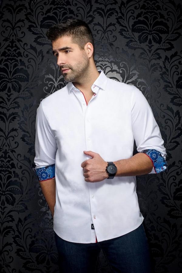 Au Noir 360° Stretch Shirt | ROSMARINO, White