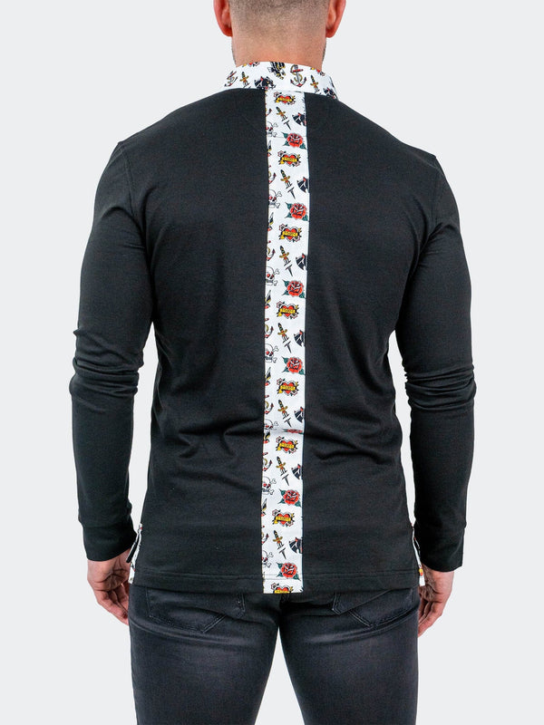 Maceoo Polo Newton Solid Tattoo | Black