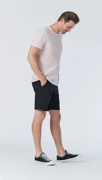 Mavi  Jacob 9" inseam Shorts Mid Rise | Black Twill