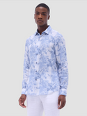 Bugatchi Linen Shirt | Steel