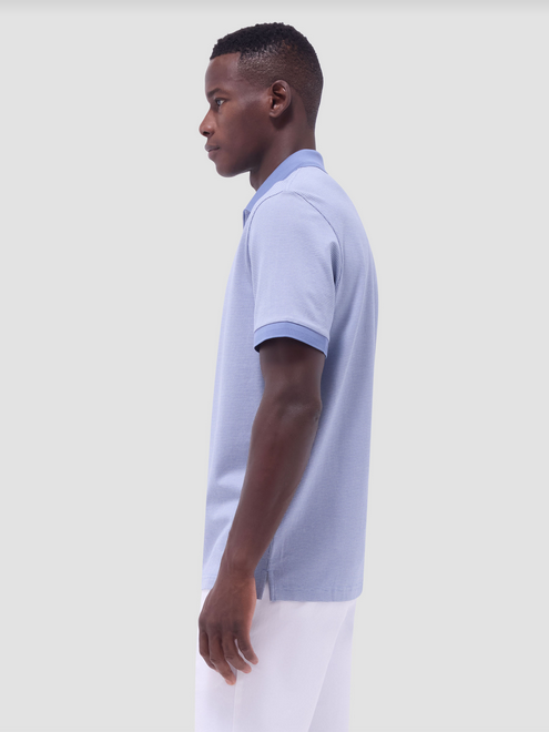 Bugatchi Zip Polo | Cobalt