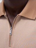 Bugatchi Zip Polo | Camel