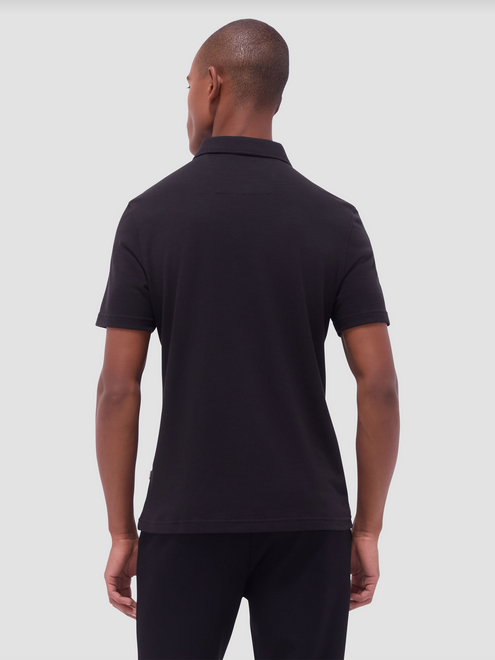 Bugatchi Zip Polo | Black