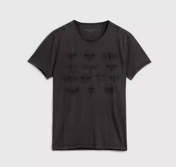 John Varvatis Insect Eyes Tee | Charcoal