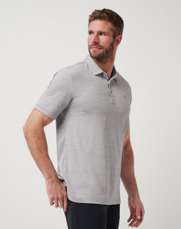 Travis Mathew The Heater Polo | Heather Microchip