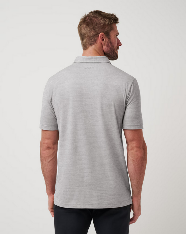 Travis Mathew The Heater Polo | Heather Microchip