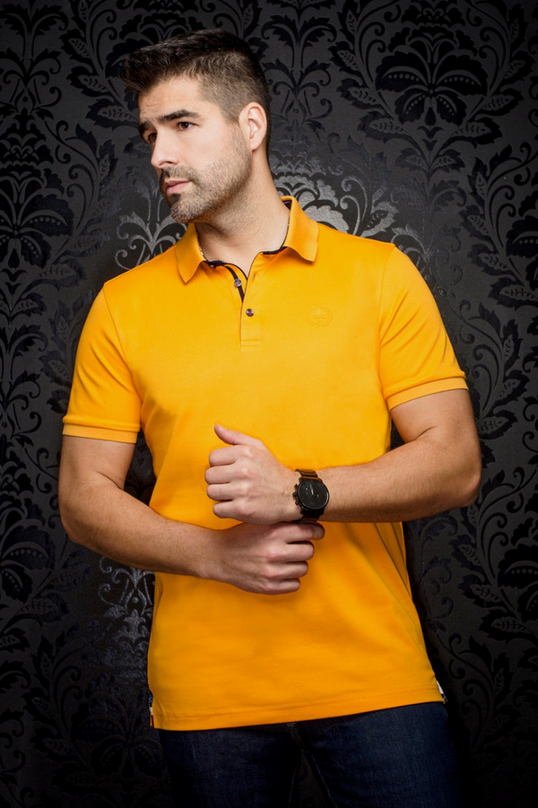 Au Noir Polo Eagle | Tangerine