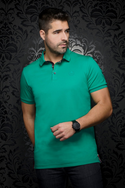 Au Noir Polo Eagle | Kelly Green