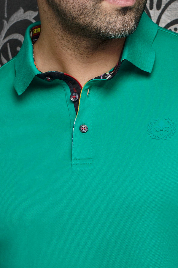 Au Noir Polo Eagle | Kelly Green