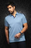 Au Noir Polo Eagle | Light Blue