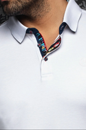 Au Noir Polo Eagle | White