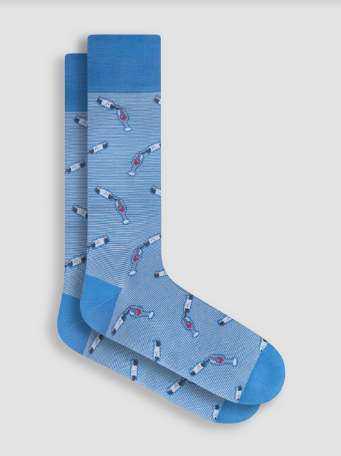 Bugatchi Socks Made in Italy | Classic Blue