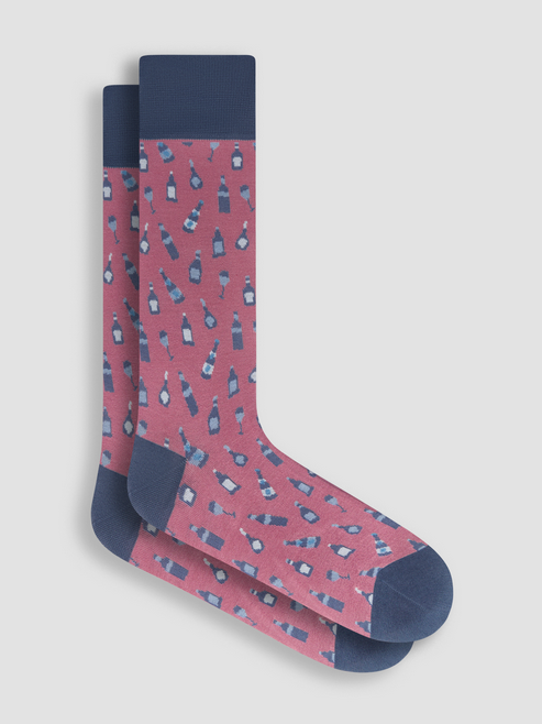 Bugatchi Socks Made in Italy | Dusty Rose