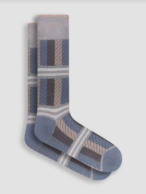 Bugatchi Socks Made in Italy | Cement