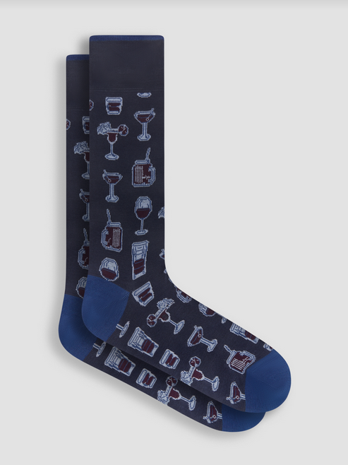 Bugatchi Socks Made in Italy | Navy