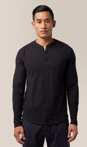 Good Man Brand Slub Henley | Black