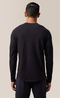 Good Man Brand Slub Henley | Noir