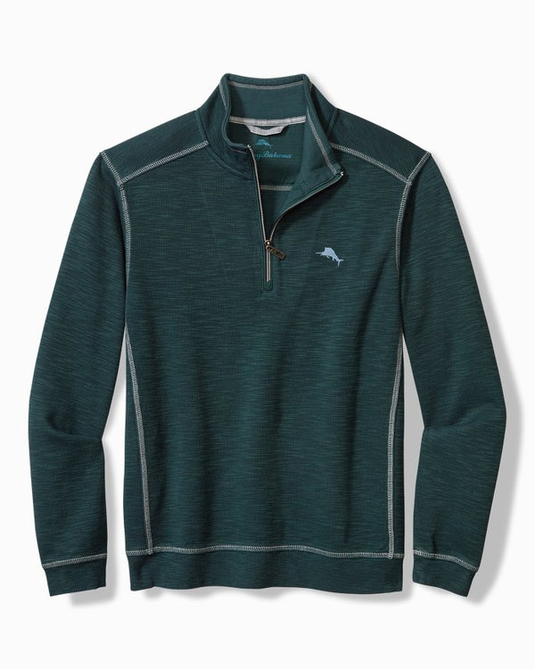 Tommy Bahama Tobago Bay Half-Zip Sweatshirt | Dark Channel Blue