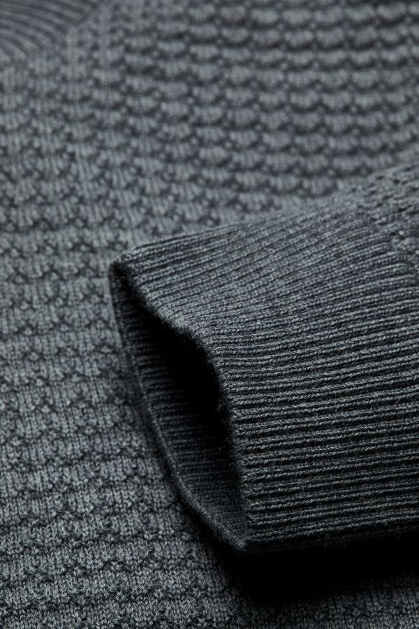 Bugatti 1/4 Zip Sweater, Grey - Caswell's Fine Menswear