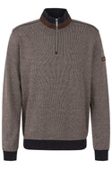 Bugatti Sweater 1/4 Zip | Brown