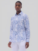 Bugatchi Linen Shirt | Steel