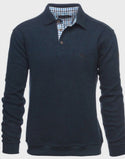 Ethnic Blue Polo Sweater Soft Touch | Black/Blue