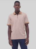 Bugatchi Zip Polo | Camel