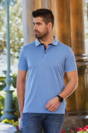 Au Noir Polo Eagle | Light Blue