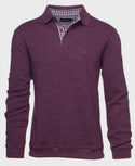 Ethnic Blue Polo Sweater Soft Touch | Eggplant