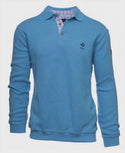 Ethnic Blue Polo Sweater Soft Touch | Light Blue