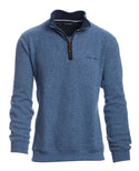 ETHNIC BLUE SWEATER 1/4 ZIP SKY BLUE - Caswell's Fine Menswear