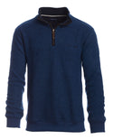 ETHNIC BLUE SWEATER 1/4 ZIP ROYAL BLUE - Caswell's Fine Menswear